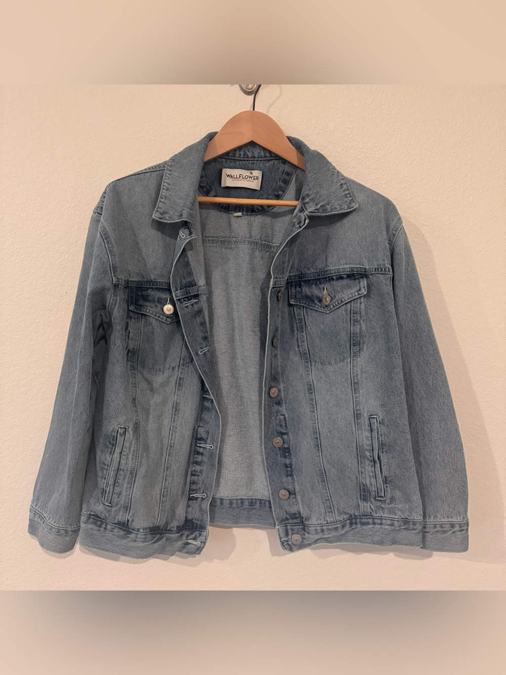 Wallflower Light Blue Denim Jean Jacket - Classic Button-Up Trucker